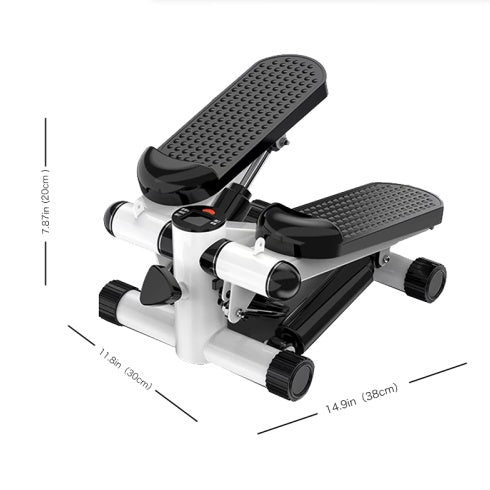 Compacte Stepper voor Thuisoefeningen met Weerstandsbanden - Ruimtebesparende Mini Stepper voor Thuis en Kantoor, Tot 150 kg Belastbaarheid